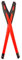 Locitude Replacement Temple Arms Legs Compatible with Oakley Crosslink OX8027 OX8029 OX8030 OX8031 Eye Glasses Frames (Black Temples w Red Socks - 1 Pair)