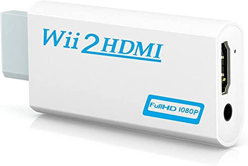 norrberg Full HD 1080P Wii a HDMI compatible con Wii2HDMI, convertidor de audio de 3,5 mm para pantalla de monitor de PC HDTV