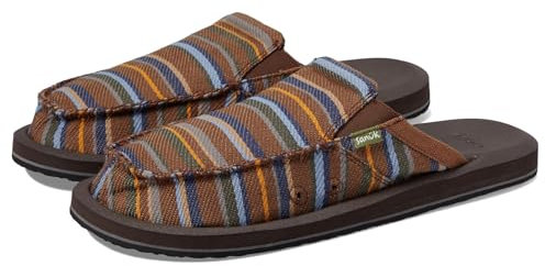 Sanuk Herren You Got My Back St Decke Slipper, Braun Multi, 45.5 EU