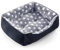 MIXJOY Hundebett Grosse Hunde, 89x63cm Hundebett waschbar, Anti-Angst Hundekorb mittelgroße Hunde, rutschfestes Haustierbett, Hundecouch Hundebett für Grosse Hunde Grau/Sterne