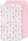 Lovely Hippo 2X Spannbettlaken 80x160 cm 100% Baumwolle - Set 2X - Hausbett 80x160 cm Kompatibel (Tänzerin Rosa, 80 x 160 cm)