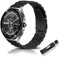 RoYiio Uhrarmband für Xiaomi Watch 2 Pro /S4 /S3 /S2 Armband Redmi Watch 5 Active/Lite Edelstahl Metall 22mm Armband für Garmin Venu 3 /Venu 2 /Forerunner 265 /Vivoactive 4 - Schwarz