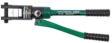 czyuRachel Hydraulische Kupferrohr Presszang, 16-300mm² Quetschzange Kabelschuhe Zange Pressbacke Mechanische Rohrpresszange Satz Zangenkopf 180° Gedreht Werden Für Lötkabel, Stromkabel, Drähte