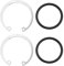 Klanata Universal-Bov-Flansch-Adapter-Set, C-Clip, O-Ring und Sicherungsring-Set für HKS-Abblaseventile, Ersatzkomponenten für Leistungsoptimierung