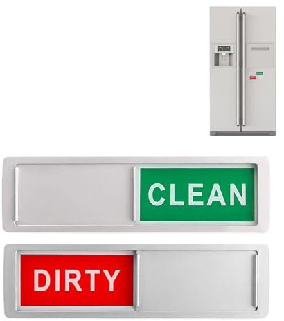 Rappel D'état Du Lave-vaisselle – Indicateur De Vaisselle Propre Et Sale, Aimant Pour Lave-vaisselle Clean Dirty | Aimant Double Face Pour Simplifier Les Tâches De Cuisine, Comprend Des Étiquettes Fac