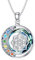 enjoylifecreative Chakra Blume des Lebens Halskette für Damen 925 Sterling Silber Lebensblume Kristall Anhänger Kette 7 Chakren Spirituelle Schmuck Geschenk für Frauen Mädchen