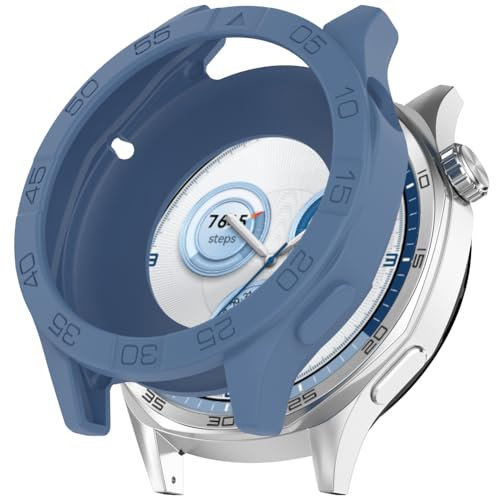 Zohmuly Coque Compatibles avec Huawei Watch GT 5 46mm/GT 4 46mm Cover,Ultra Mince Silicone [Antichoc] [Anti-Rayures] Portable Protecteur Étui Coque Compatibles Huawei Watch GT5 Pro 46mm Smartwatch