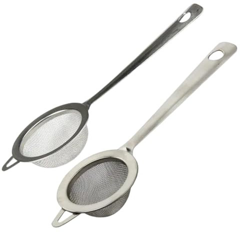 2 Pcs Tea Tea Strainer – Fine Mesh Loose Leaf Tea Infuser, Small Fine Mesh Strainer for Loose Tea, Dishwasher Safe