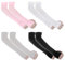 ValueBargain 4er Set Armstulpen, Arm Sleeves UPF50+ Sonnenschutz atmungsaktiv & schnelltrocknend mit Daumenloch Längenverstellung, Schwarz Weiß Grau Rosa Perfekt für Outdoor-Aktivitäten Fitness