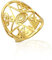 VASSAGO Religiöse Geschenke für Frauen Männer Einstellbare Valknut Ankh Kreuz Davidstern Triskele Ring Edelstahl Auge in vierzackigem Stern Amulett Schutzschmuck (gold)