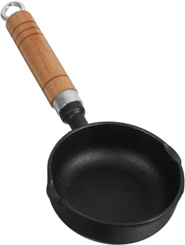 Alipis Sartén Antiadherente Profunda De Hierro Fundido Para Cocinar Salsa El Hogar Tapa