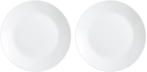 Luminarc Zelie Caja 12 Platos Llanos Opal 25Cm (Paquete de 2)