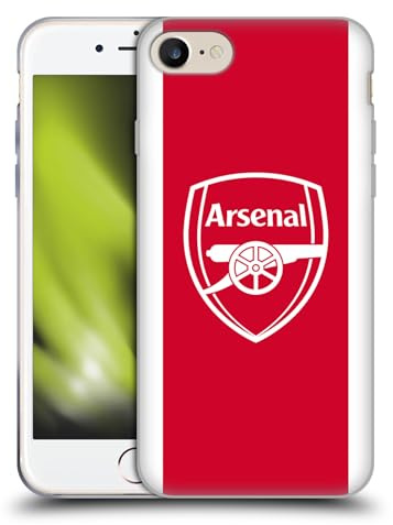Head Case Designs Officially Licensed Arsenal FC Home 2025/26 Kit Gel Case [Military Grade Protection] Compatible with Apple iPhone 7/8 / SE 2020 & 2022 and Compatible with MagSafe