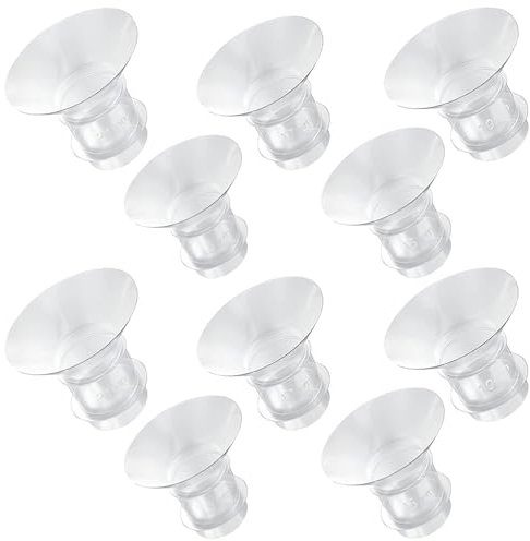 Suevut Silicone Flange Inserts 13/15/17/19/21mm for 24mm Breast Pump Shields – Compatible with Momcozy, Elvie, Spectra, Lansinoh, Willow, Comfortable Fit, 10PCS