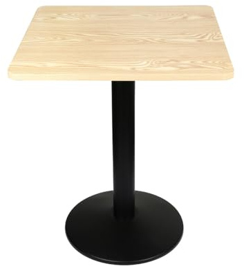Runder Esstisch für 4 Personen,küchentisch,Bar Tisch,Küchentisch im Industriestil mit Stahlbeinen,Moderner Esszimmertisch für Wohnzimmer,Esszimmer,Küche,Homeoffice,Eiche (Rechteck-60*60*75cm-D)