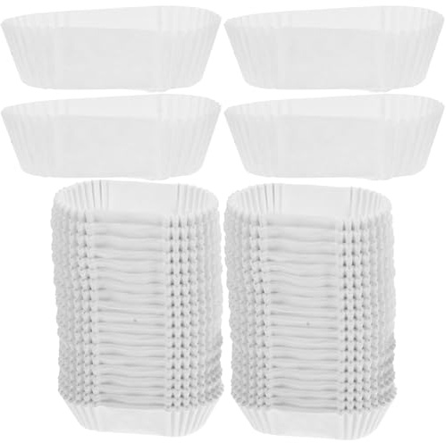 Healeved Pirottini per Torte in Carta 1000 Pezzi Resistenti al Grasso | Forma Ovale, Superficie Liscia, per Muffin e Dolci in Feste, Matrimoni e Dessert