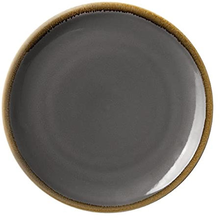 Olympia Assiette plate ronde grise, 280 mm (lot de 4), certifié BS4034, HC386