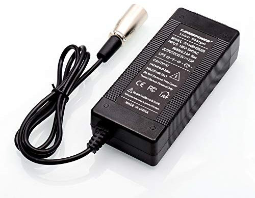 36V-Ladegerät 42V 2A Elektrofahrrad-Lithium-Akku Ladegerät für 36V-Lithium-Akku mit 3-Pin XLR-Buchse/Anschluss