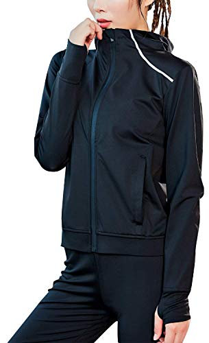 FLYGAGA Damen Schweiss Anzug Sauna Anzug Sauna Suit Schwitzanzug Trainingsanzug Fitnessanzug PVC Fitness Gewichtsverlust