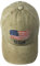 GUMONI USA Flagge Stickerei Denim Baseball Caps Kappe Outdoor Freizeit Mütze Herren Damen(Khaki)