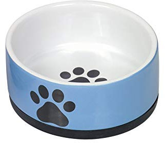 Nobby Ceramic Bowl Paw Blue Diameter 14 x 6.5 cm 0.4 L Pack of 1