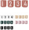 Design Letters Set di 4 Tazze Espresso | Tazzine da Caffè in Porcellana con Lettere Incise | Tazze Caffe Perfette per la Decorazione della Tavola o come Porta Candele | Tazzine Caffe Particolari 50 Ml