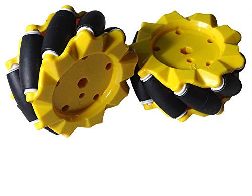 SFUO 48/60/80 / 97mm mecanum rad omni-richtender Smart Roboterauto mit 6-mm-Naben (Color : 1set 48mm)