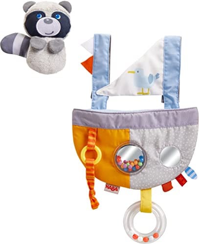 HABA 306382 - Spieltrainer Waschbär AHOI Multifunktionsspielzeug ab 6 Monaten Bunt