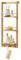 [en.casa] Bambus Wandregal Lidingö Badregal 3 Ablagen 3 Haken Schweberegal 29x10x70cm Natur Holz