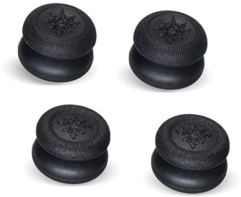 9CDeer Performance Joystick Analog Stick Daumengriffe 4er Set Erhöhte Kompatibel mit PS5, PS4, Xbox Series X/S Xbox One Switch Pro Controller Schwarz