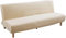 Mingfuxin Armlose Schlafsofabezüge, Stretch-Samt Futon Couchbezug Dicke weiche gemütliche Sofa Schonbezug Möbelschutz für 2-3-Sitzer armloses Klappsofa