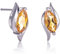 Namana Sterling Silber Ohrstecker mit natürlichen Citrin-Edelsteinen für Damen und Mädchen, 925 Silber Ohrringe mit Halbedelsteinen, Silber Ohrschmuck für Frauen mit Marquise geformten Citrin
