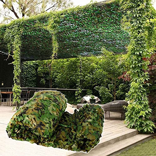 Garten Tarnnetz 2m 3m 4m 5m 6m 7m 9m 10m,Sonnenschutz Tarnung Netz,Bundeswehr Verstärktes Camouflage Netz,Autoabdeckung,Tarnnetz Sichtschutz,Für Waldcamping Jagddekoration,Jungle-8x10m(26.2*32.8ft)