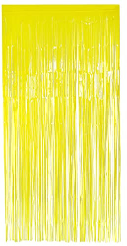 Boland - Folienvorhang neon, 200 x 100 cm, Partydeko für Silvester, Hochzeit oder Geburtstag, Dekoration, Lametta Vorhang