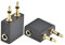 Airplane Headphone Adaptor, 2 PCS Airline Headphone Adapter Gold Plated Headphone Airplane Adapter Works Wireless Airplane Adapter Airplane Adapter for Headphone 3.5mm Mono Jack Plugs to 3.5mm