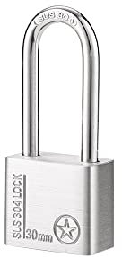 Edelstahl-Vorhängeschloss Wasserdicht Sicherheits Vorhängeschloss mit 4 Schlüssel Schlösser für Spind, Schuppen, Garagen, Zäune, Lager, Garten [30MM Groß]
