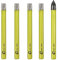Dry Diamond Drill Bits Set - 4pcs 6mm Hole Saw and 1pc 6mm Carbide Drill with Round Shank for Marble Granite Ceramic Porcelain Tile Quartz SANLEETEK