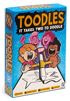Toodles Party Game - Jeu de dessin hilarant pour une soirée de jeu Jeu coopératif, jeu familial amusant pour enfants et adultes, à partir de 8 ans, 3 à 10 joueurs, 15 à 20 minutes de jeu, fabriqué par