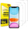 actecom Pack de 3 Protector de Pantalla Compatible con Iphone 12/12 Pro cerrado Cristal Templado 6.1 CASE FRIENDLY 9H 2.5D (3 uds.)