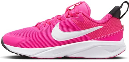 NIKE Star Runner 4 NN (PS), Sneaker, Fierce Pink White Black Playful Pin, 34 EU