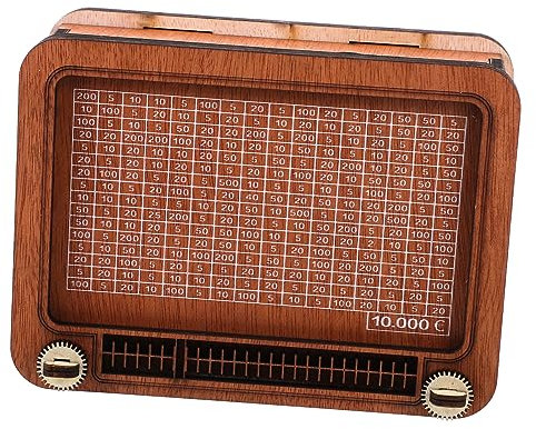 MAGICLULU Bargeldsparbank Kreative Sparbox Gelddose Aus Holz Geldsparender Topf Radio Sparschwein Keramik-Radio-geldtopf Spartopf Spardose Für Münzen Kunsthandwerk Hölzern Kind Haushalt