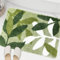ZebraSmile Sage Badezimmerteppich, grüne Blätter, Mikrofaser, wasserabsorbierend, Badezimmerteppich mit rutschfester Rückseite, für Waschbecken, Dusche, Boden, Schlafzimmer, Fußmatte