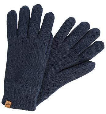 camel active Damen Strickhandschuhe aus einem Baumwoll-Kaschmir-Mix Dunkelblau, womenswear-S