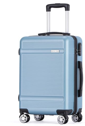 VERTICAL STUDIO 20 Handgepäck Koffer, abschließbarer Hartschalen-Trolley. Reisegepäck, Bordgepäck (H×B×T): 54 cm × 38 cm × 21 cm, für Flugzeugreisen (Jönköping eisblau)