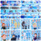 24pcs Mitgebsel Kindergeburtstag Frozen Spielzeug Set mit 12 Eiskönigin DIY Sticker Aufkleber 12 Schnapparmband für Geschenk Give Aways Kinder Geburtstag Deko Party Zubehör Mädchen SchüLerbelohnung