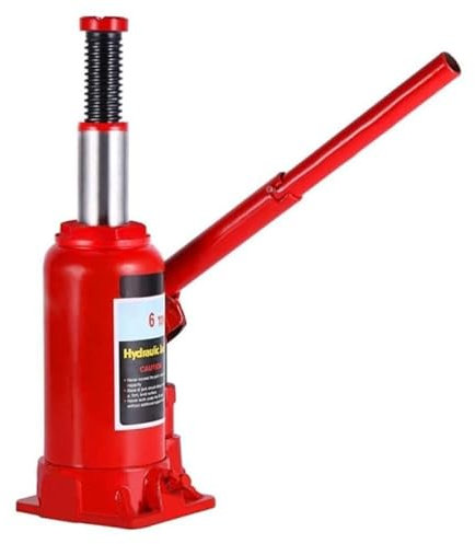 Cric Sollevatore Idraulico a Bottiglia 4T Crick da 4 Tonnellate con Ruote per Auto e Officina