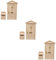 Vaguelly 6 Stück Leerer Briefkasten Mini Türen Gefälschter Briefkasten Ornament Spielhaus Dekoration Kinder Mini Spielzeug Miniatur Türmodell Spielhaus Zubehör Mini