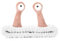 Molain Gesicht Waschen Stirnband Palm Schnecke Spa Haarbänder Make Up Stirnbänder Frauen Cartoon Niedlich Korallen Fleece Elastisches Kreative Haarschmuck Zum Dusche Sport Schönheit (Rosa mit Weiß)