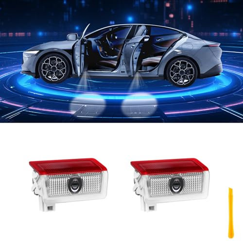 Car Door Lights Logo Projector Puddle Lights Compatible with A B C E M GL GLA GLC GLE Class Accessories, No Fade 4K-HD Car Welcome Lights(2 Pack)