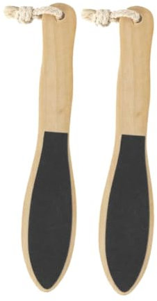 Generisch 2 Stk Fußschrubber Professionelle Fußfeile Entferner Für Füße Für Füße Fuß Reibe Pediküre Fußfeile Fußpeeling- Fuß Puffer Fersenfeile Hölzern